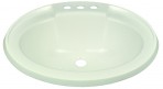 Oval plastic sink